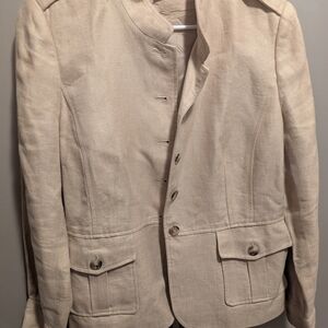 Lena Gabrielle Linen Blazer